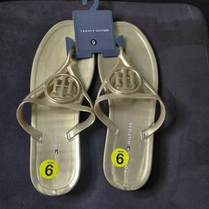 Tommy Hilfiger Gold Sandals